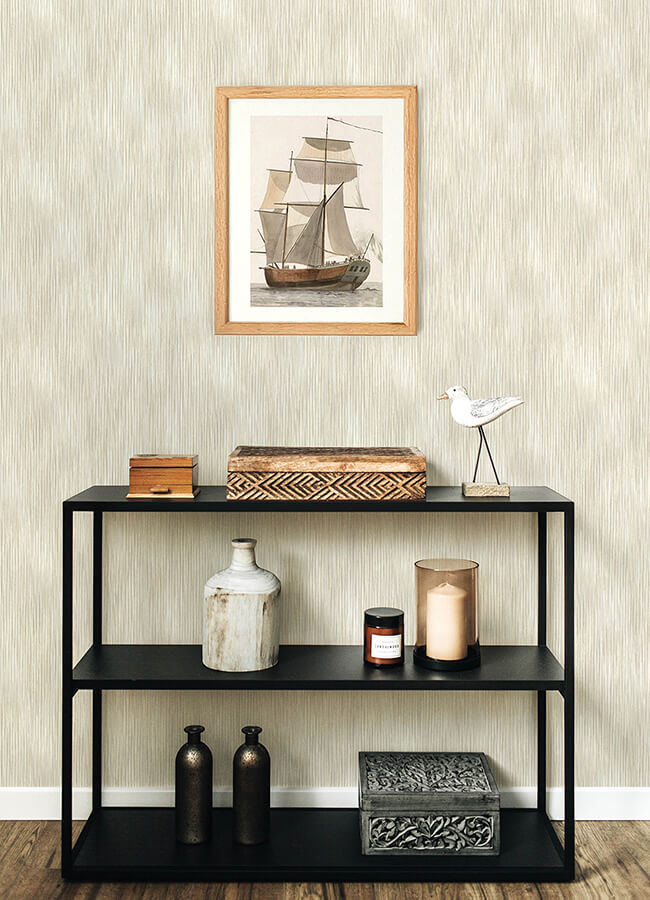 largo-neutral-striated-wallpaper-york-wallcoverings-4172-27520 - York Wallcoverings Wallpaper