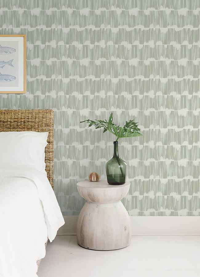 Serendipity Seafoam Shibori Wallpaper - York Wallcoverings - 4172-27524 - York Wallcoverings Wallpaper
