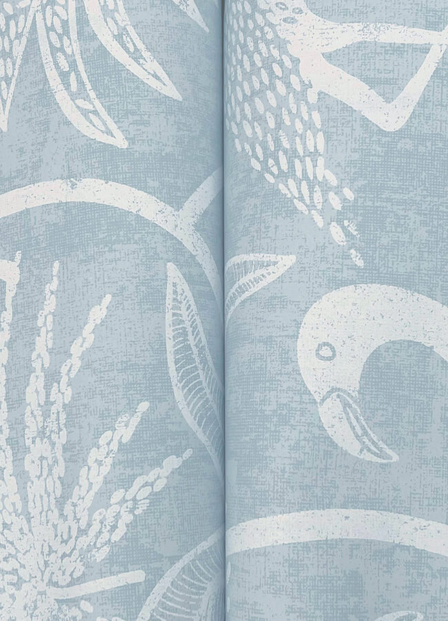 biscayne-sky-blue-flamingo-beach-wallpaper-york-wallcoverings-4172-82005 - York Wallcoverings Papel pintado
