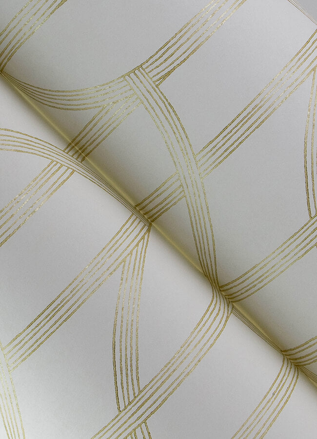salvo-gold-curved-contours-wallpaper-york-wallcoverings-4172-82008 - York Wallcoverings Wallpaper