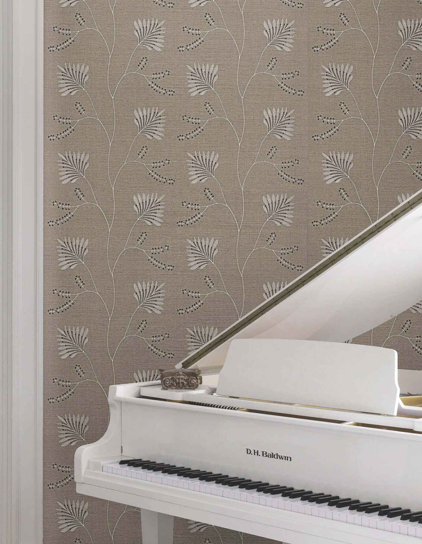 Laelynn Taupe Wallpaper - York Wallcoverings - MX9607