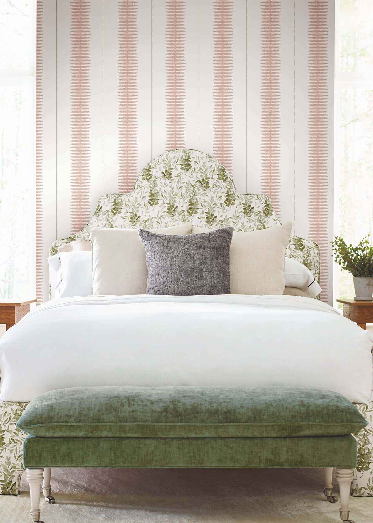 Tandem Stripe Brick Wallpaper - York Wallcoverings - MX9613