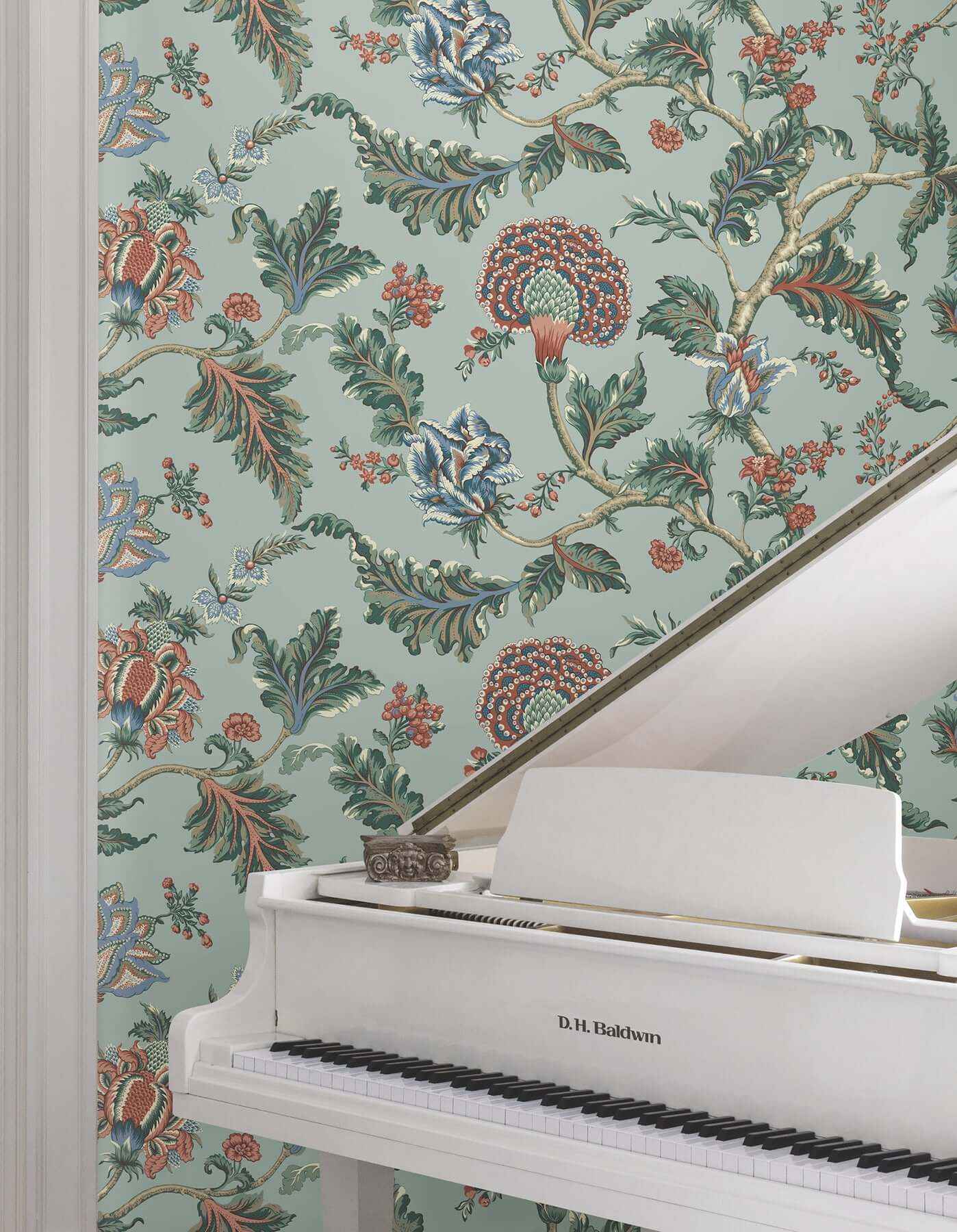 Monroe Teal Wallpaper - York Wallcoverings - MX9622W - York Wallcoverings Wallpaper