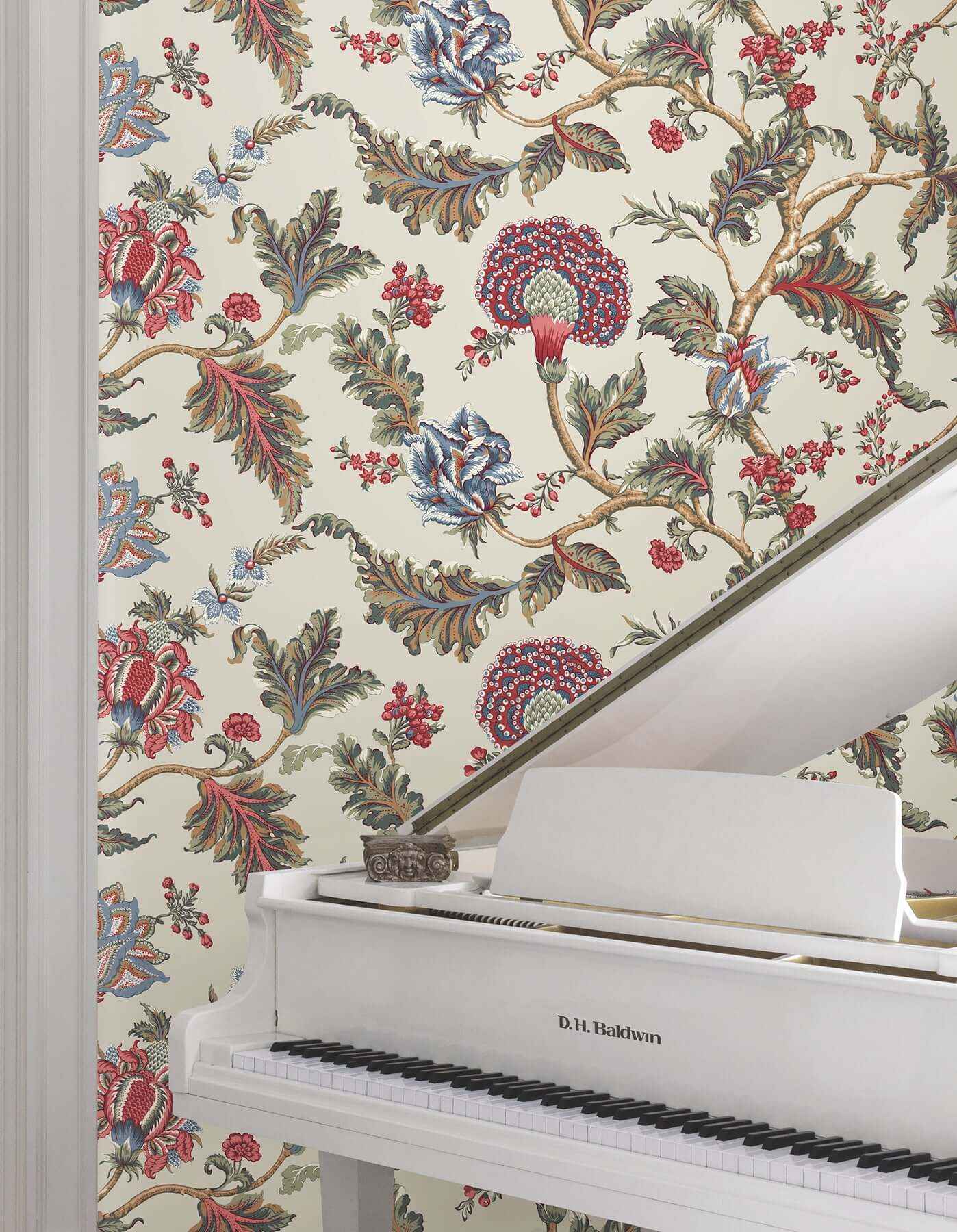 Monroe Cherry Wallpaper - York Wallcoverings - MX9623W - York Wallcoverings Wallpaper
