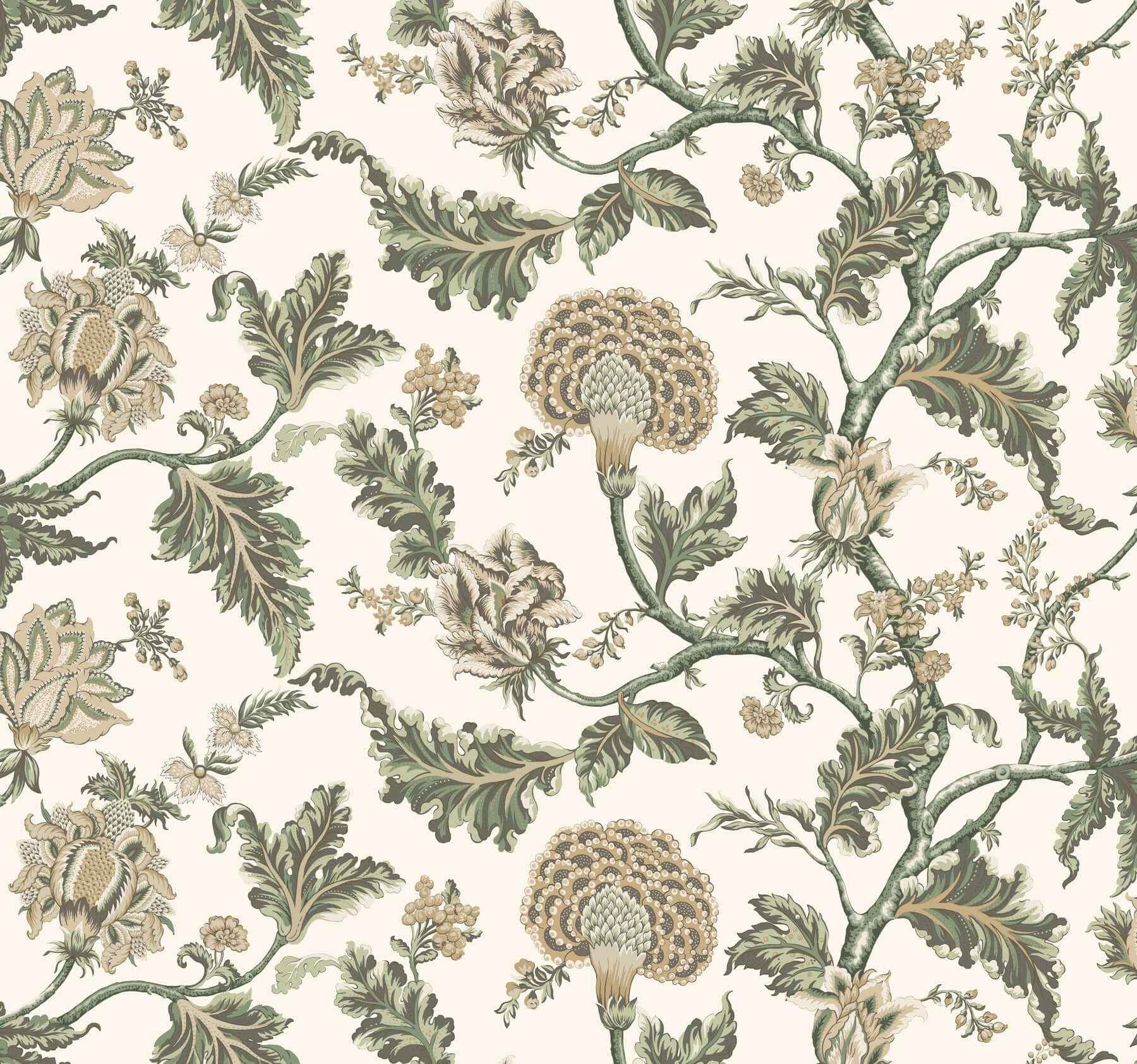 Monroe Green Wallpaper - York Wallcoverings - MX9626W
