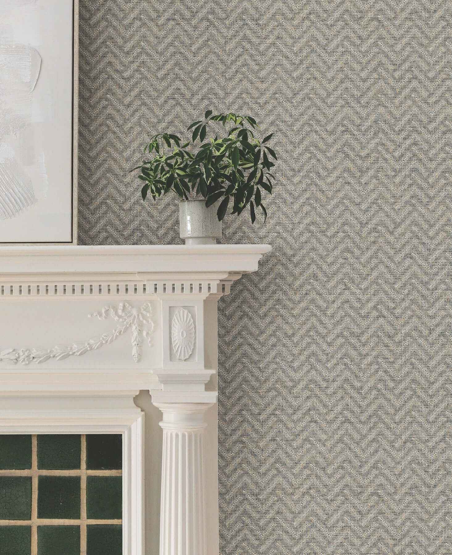 Regent Charcoal Wallpaper - York Wallcoverings - MX9671 - York Wallcoverings Wallpaper