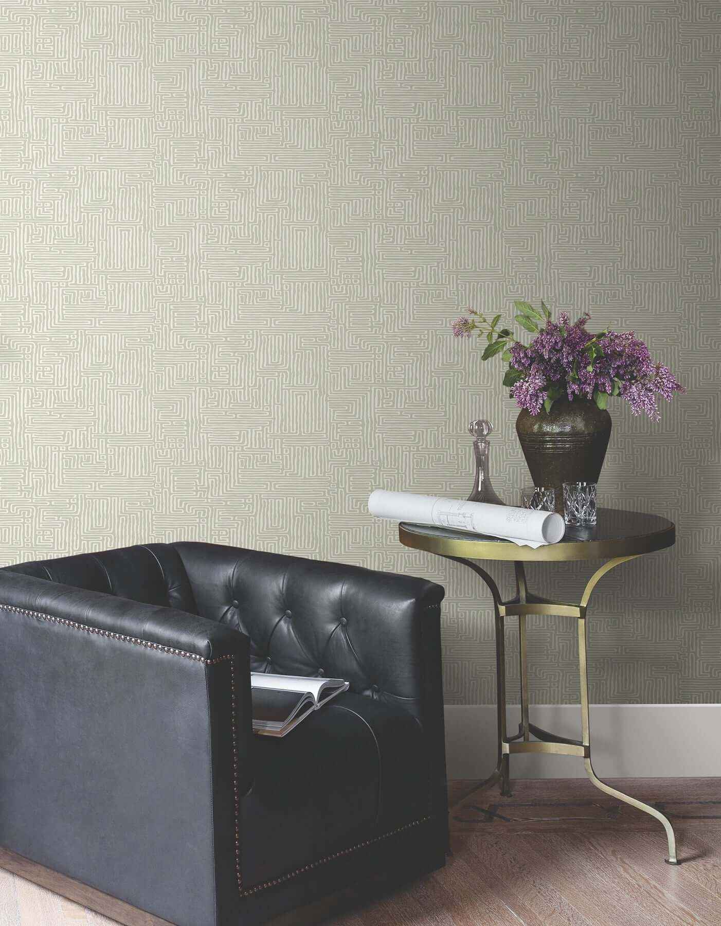 Passages Green Wallpaper - York Wallcoverings - MX9688 - York Wallcoverings Wallpaper