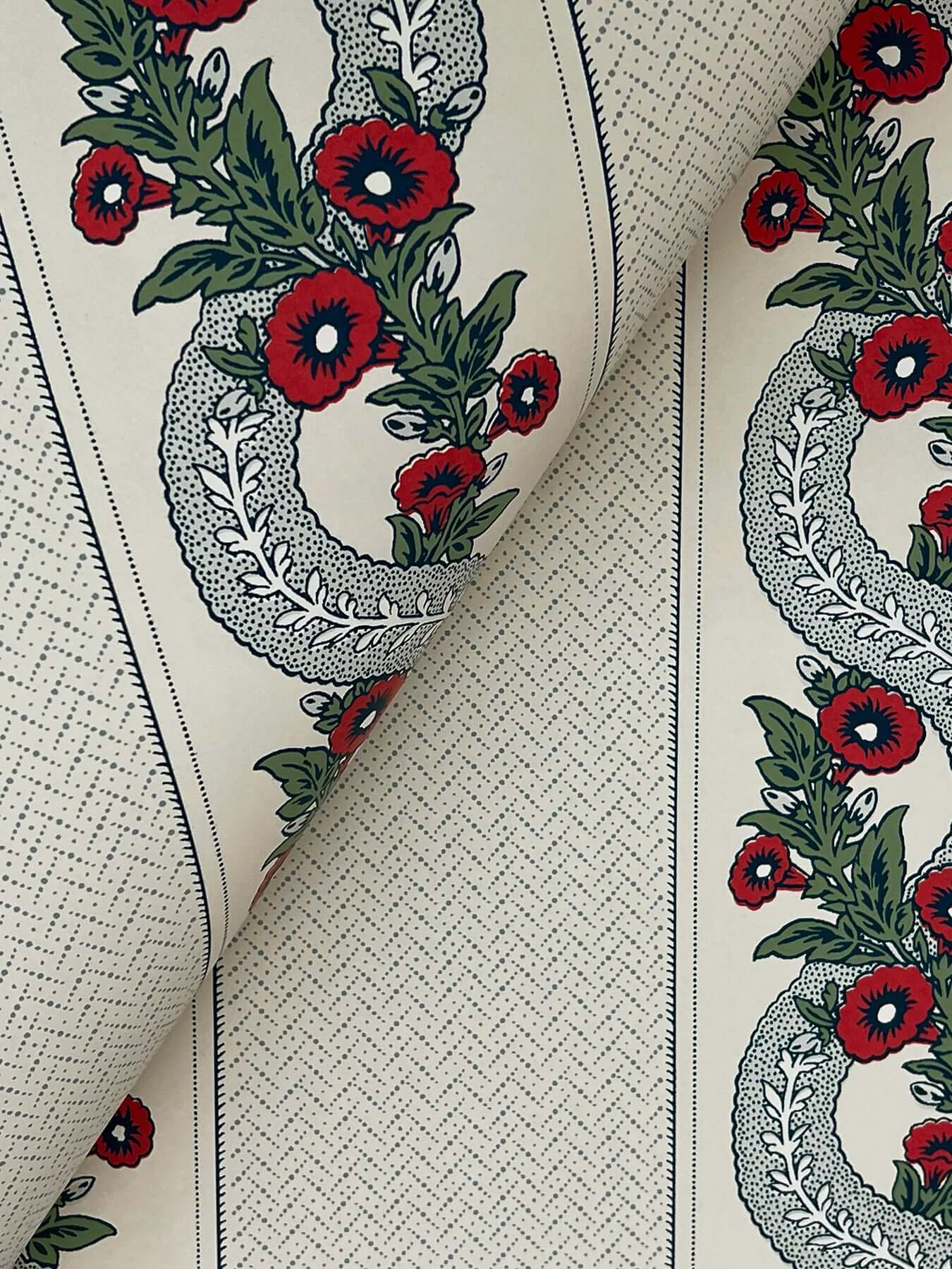 abbeys-garland-ruby-wallpaper-york-wallcoverings-mx9694 - York Wallpaper Wallpaper