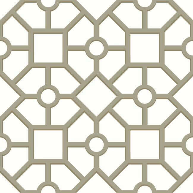 hedgerow-trellis-taupe-gold-peel-stick-wallpaper-york-wallcoverings-psw1026rl - York Wallpaper Wallpaper