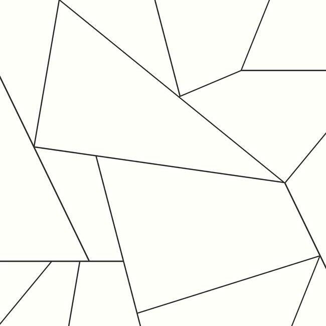 fractured-prism-premium-peel-stick-wallpaper-black-york-wallcoverings-psw1063rl - York Wallcoverings Wallpaper