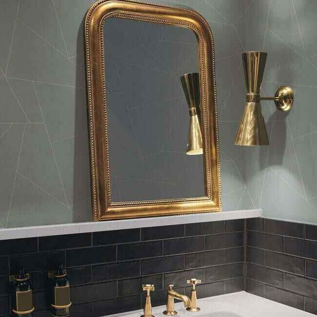 Fractured Prism Grey Peel & Stick Wallpaper - York Wallcoverings - PSW1233RL