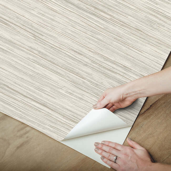 bahiagrass-premium-peel-stick-wallpaper-off-white-york-wallcoverings-psw1137rl - York Wallcoverings Wallpaper