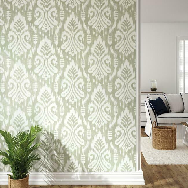 hawthorne-ikat-premium-peel-stick-wallpaper-linen-york-wallcoverings-psw1144rl - York Wallcoverings Wallpaper