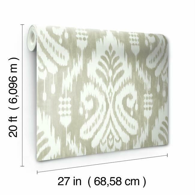hawthorne-ikat-premium-peel-stick-wallpaper-linen-york-wallcoverings-psw1144rl - York Wallcoverings Wallpaper