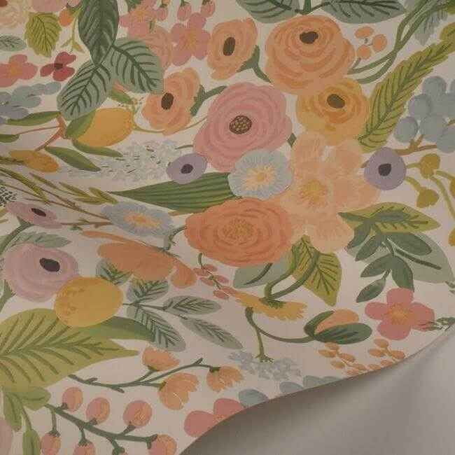 Garden Party Pastel Peel & Stick Wallpaper - York Wallcoverings - PSW1199RL - York Wallcoverings Wallpaper