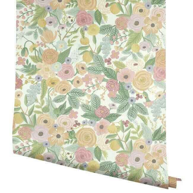 Garden Party Pastel Peel & Stick Wallpaper - York Wallcoverings - PSW1199RL - York Wallcoverings Wallpaper