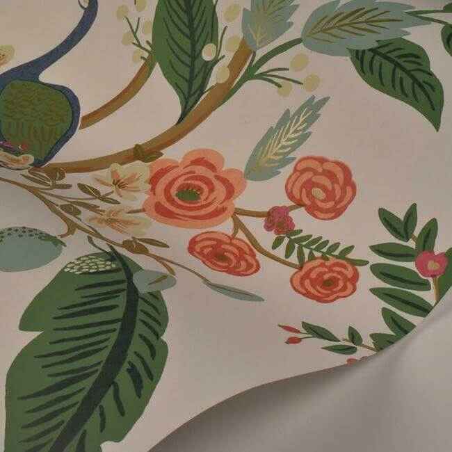 Garden Party Rose Peel & Stick Wallpaper - York Wallcoverings - PSW1200RL - York Wallcoverings Wallpaper