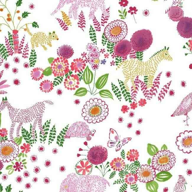 Reverie Premium Peel Stick Wallpaper Pinkgreen - York Wallcoverings - PSW1194RL