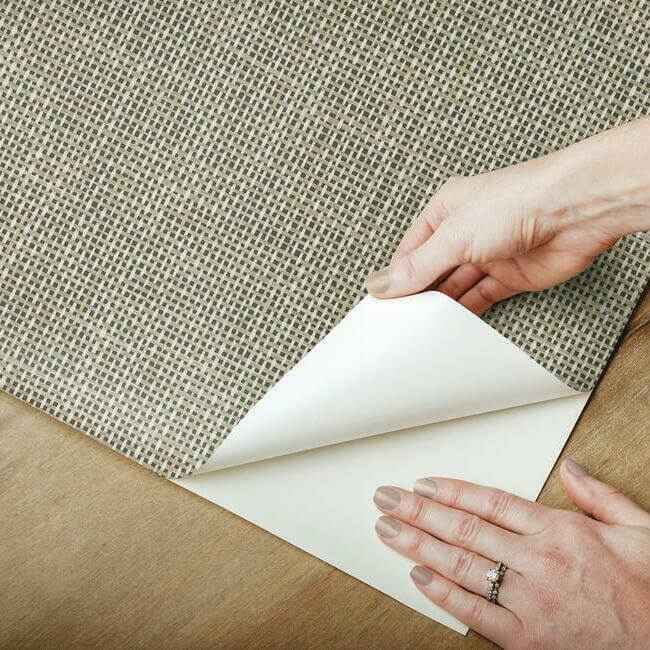 Reed Basket Brown Peel & Stick Wallpaper - York Wallcoverings - PSW1282RL - York Wallcoverings Wallpaper