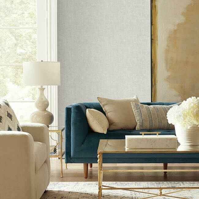 Reed Basket White Peel & Stick Wallpaper - York Wallcoverings - PSW1283RL - York Wallcoverings Wallpaper