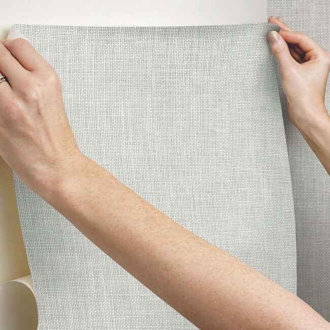 Reed Basket White Peel & Stick Wallpaper - York Wallcoverings - PSW1283RL - York Wallcoverings Wallpaper