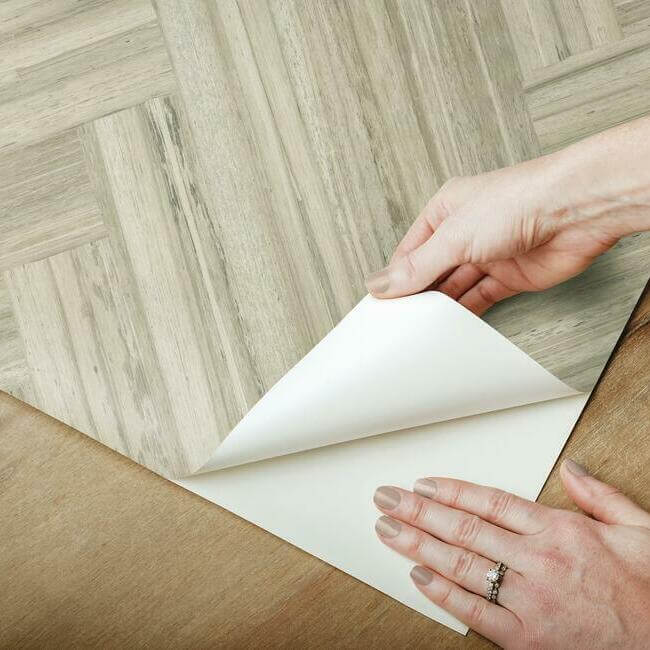 hermosa-herringbone-brown-peel-stick-wallpaper-york-wallcoverings-psw1286rl - York Wallpaper Wallpaper