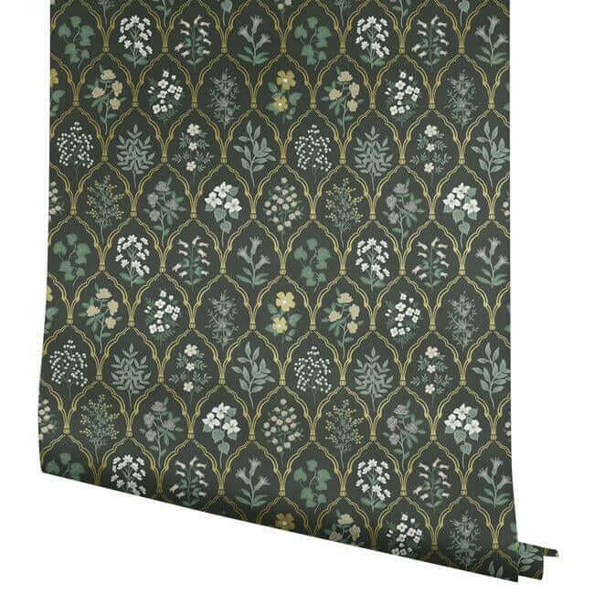 hawthorne-black-cream-wallpaper-york-wallcoverings-ri5133 - York Wallpaper Wallpaper