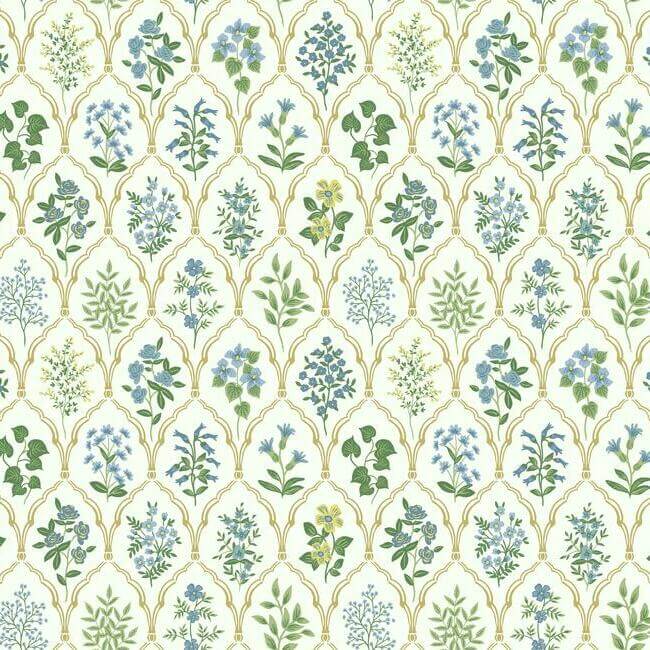 hawthorne-blue-green-wallpaper-york-wallcoverings-ri5132 - York Wallpaper Wallpaper