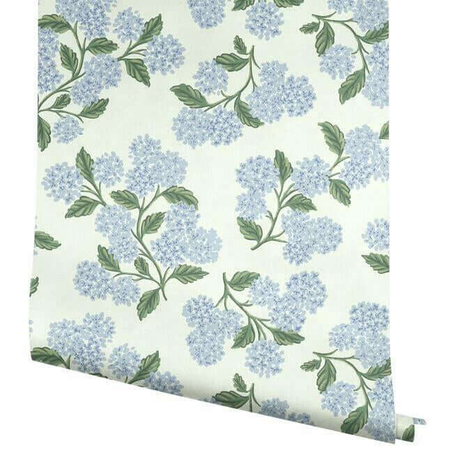 hydrangea-blue-white-wallpaper-york-wallcoverings-ri5143 - York Wallpaper Wallpaper