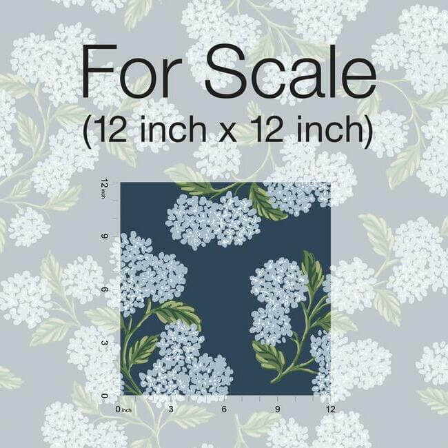 hydrangea-navy-wallpaper-york-wallcoverings-ri5142 - York Wallpaper Wallpaper