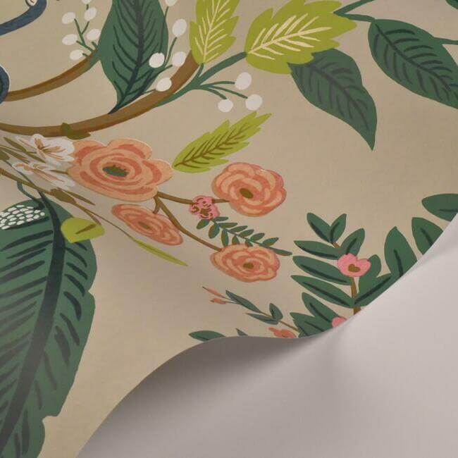 peacock-linen-wallpaper-york-wallcoverings-ri5171 - York Wallpaper Wallpaper