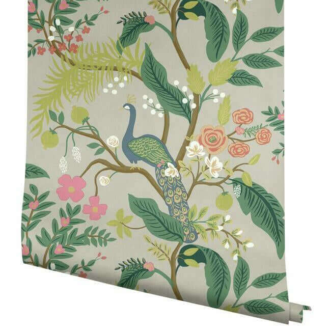 peacock-linen-wallpaper-york-wallcoverings-ri5171 - York Wallpaper Wallpaper