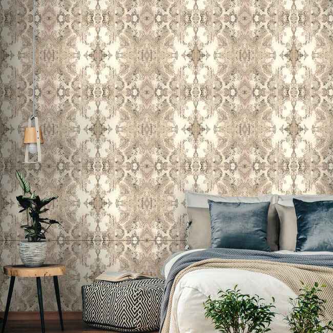 Inner Beauty Purple Wallpaper - York Wallcoverings - NA0596 - York Wallcoverings Wallpaper