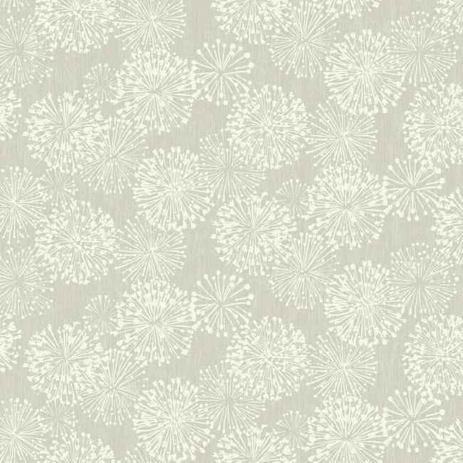 Grandeur Silver Wallpaper - York Wallcoverings - NA0580