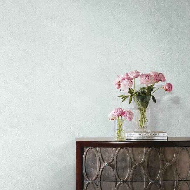 Oasis Blue Metallic Wallpaper - York Wallcoverings - CX1345 - York Wallcoverings Wallpaper