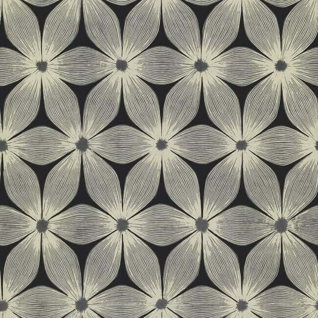 everlasting-black-silver-wallpaper-york-wallcoverings-ci2305 - York Wallpaper Wallpaper