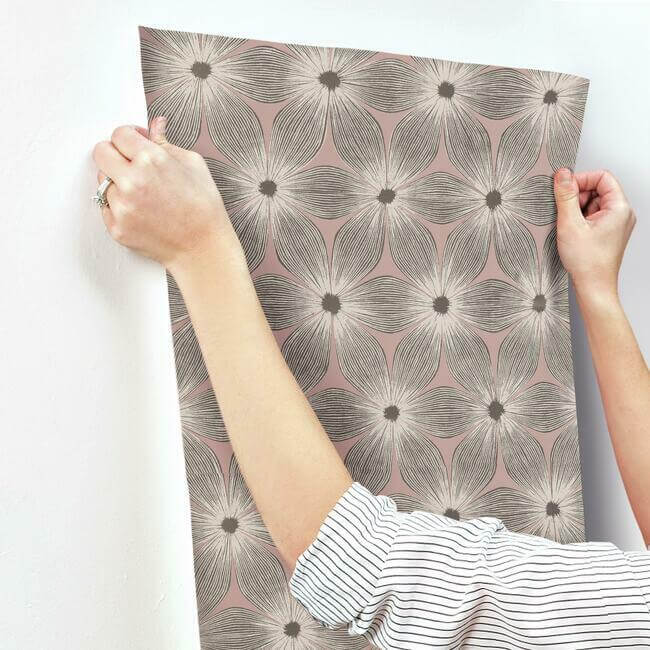 everlasting-coral-gold-wallpaper-york-wallcoverings-ci2301 - York Wallpaper Wallpaper