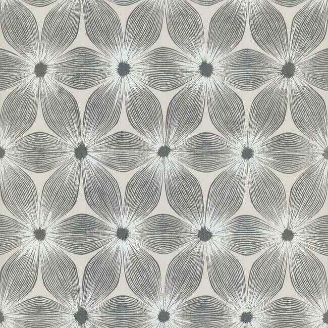 Everlasting White & Silver Wallpaper - York Wallcoverings - CI2302 - York Wallcoverings Wallpaper