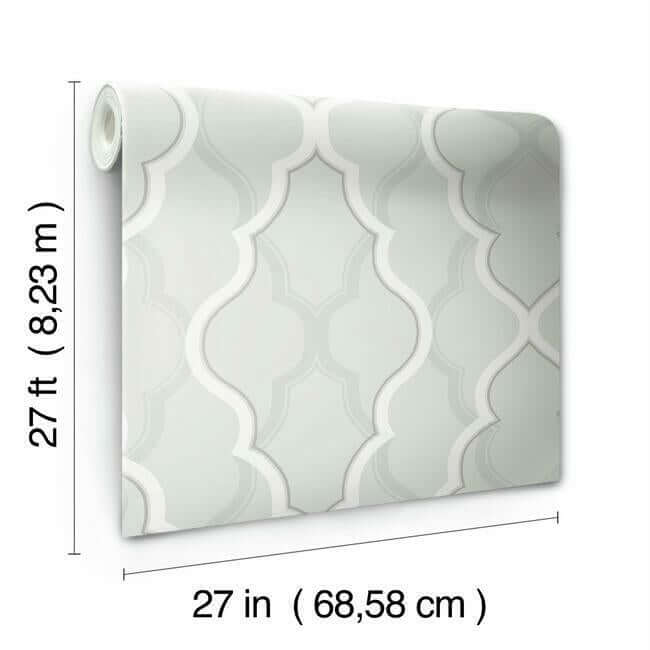 double-damask-silver-wallpaper-york-wallcoverings-ci2397 - York Wallpaper Wallpaper