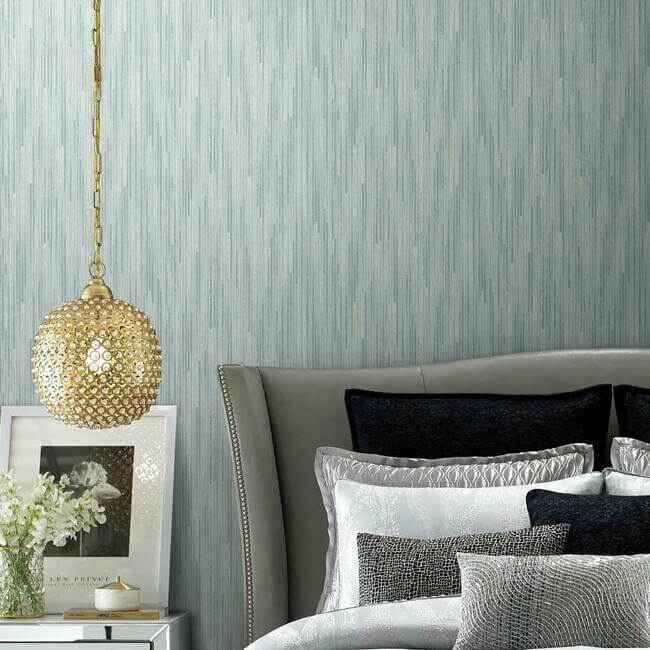 Bargello Blue Wallpaper - York Wallcoverings - CI2405 - York Wallcoverings Wallpaper
