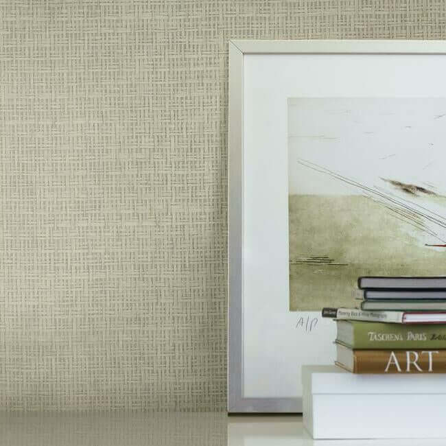 tatami-weave-grey-taupe-wallpaper-york-wallcoverings-og0527 - York Wallpaper Wallpaper