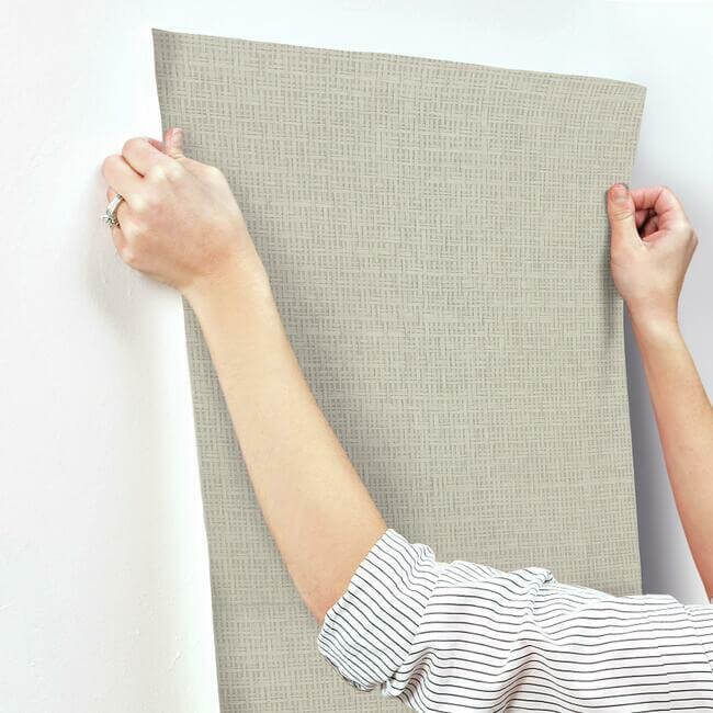 tatami-weave-grey-taupe-wallpaper-york-wallcoverings-og0527 - York Wallpaper Wallpaper