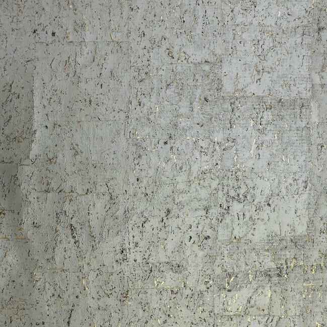 Cork Warm Silver Wallpaper - York Wallcoverings - DL2963