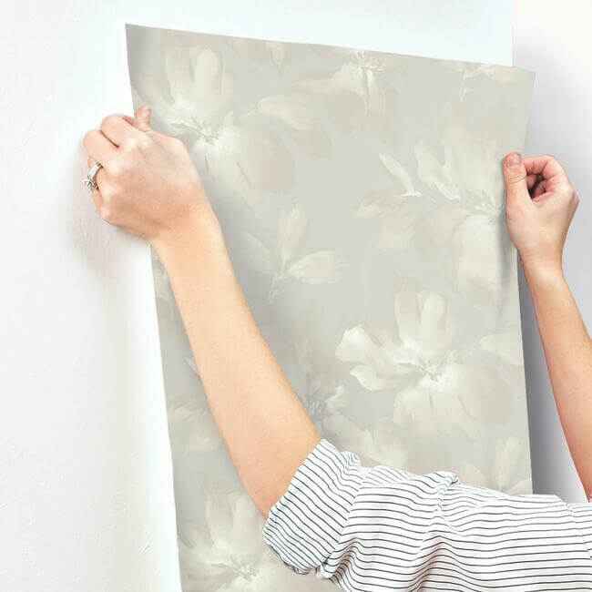 Midnight Blooms Grey Wallpaper - York Wallcoverings - SO2472 - York Wallcoverings Wallpaper