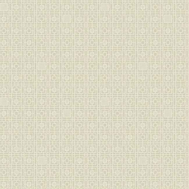 Deco Screen Beige Wallpaper - York Wallcoverings - CA1524