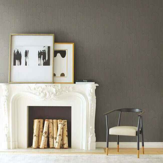 Speakeasy Wallpaper Charcoal - York Wallcoverings - CA1541 - York Wallcoverings Wallpaper