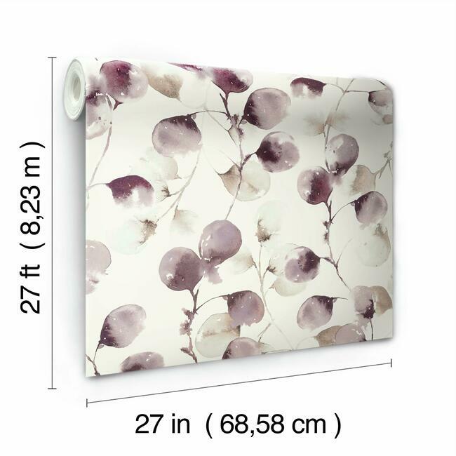 eucalyptus-trail-wallpaper-mulberry-york-wallcoverings-og0592 - York Wallcoverings Wallpaper