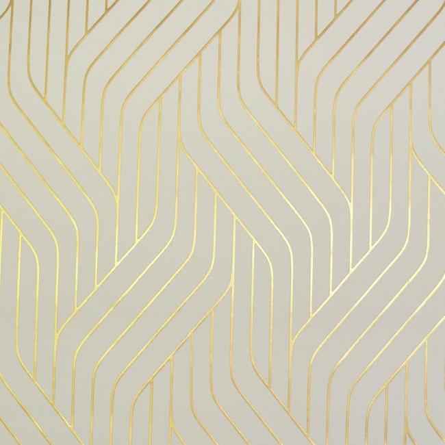 Ebb And Flow Almond & Gold Wallpaper - York Wallcoverings - NW3517