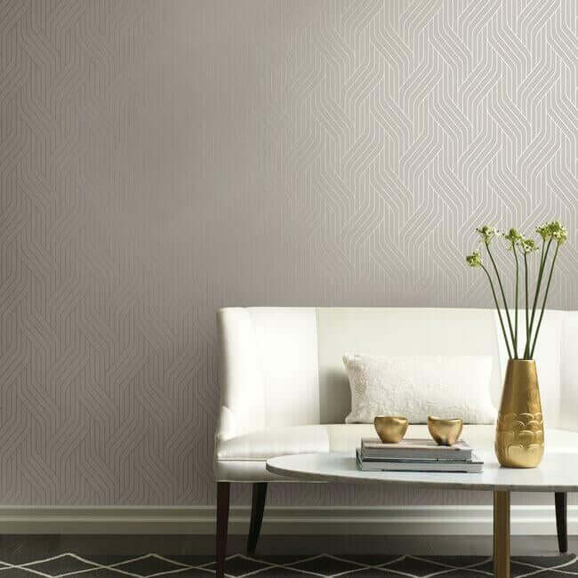 ebb-flow-white-silver-wallpaper-york-wallcoverings-nw3516 - York Wallpaper Wallpaper