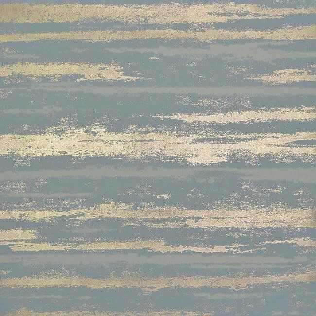 Atmosphere Teal & Gold Wallpaper - York Wallcoverings - NW3543 - York Wallcoverings Wallpaper